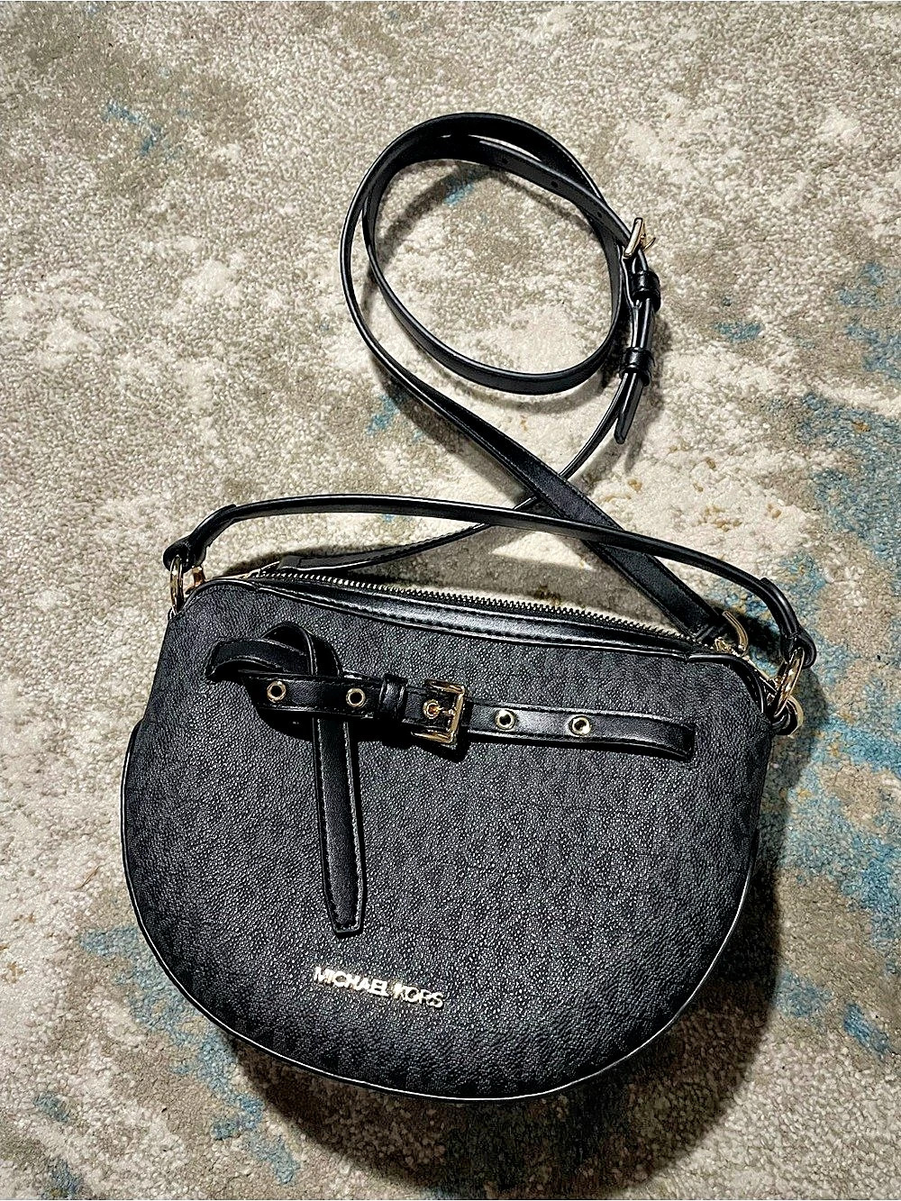 Michael Kors Emilia Small Logo Crossbody Bag Black